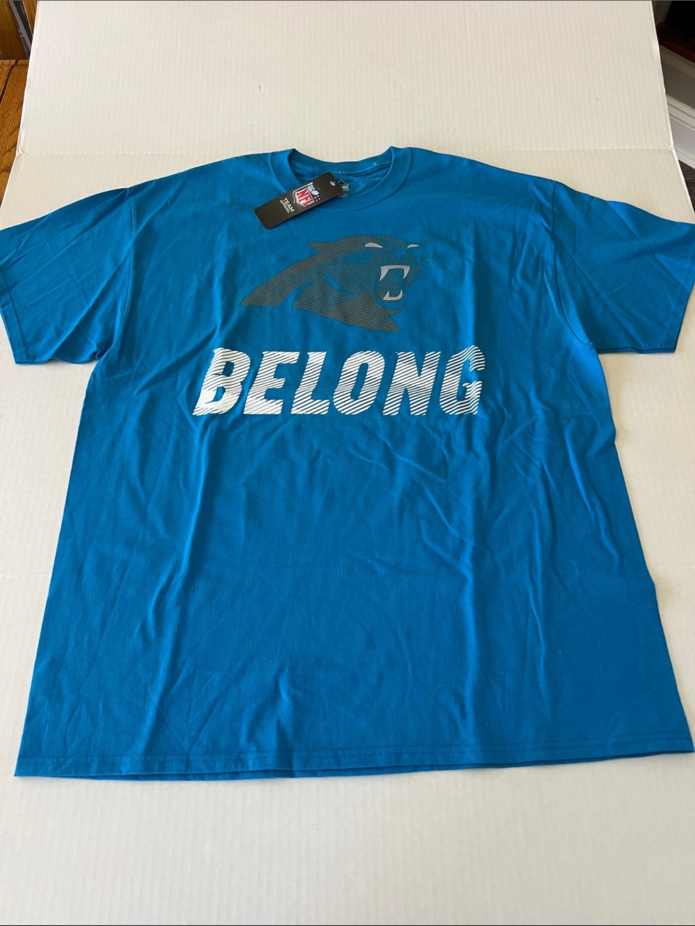 Majestic NFL Men's Teal Blue 'Belong' Graphic Tee Size XL NWT